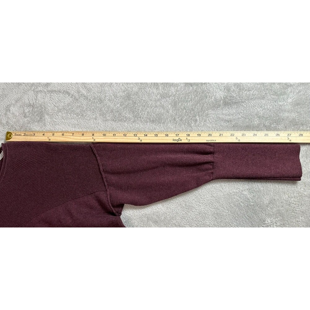 Victoria’s Secret Cashmere Blend Oversized Sweater XL Burgundy Y2K Cozy Soft - Picture 5 of 8